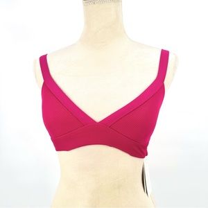 L*Space | NWT XS Hot‎ Pink Vera Bikini Top